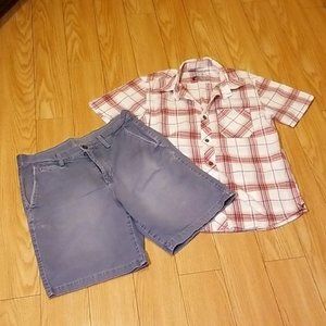 American Eagle Men's Shorts & Top BUNDLE Size 33